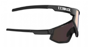 Bliz Fusion Small Sportbril Matte Black/ Brown&Rose Mirror