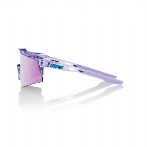 100% Speedcraft XS (extra small) Polished Translucent Lavender/ HiPER Lavender Mirror Lens & Clear