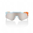 100% Speedcraft XS (extra small) Soft Tact Two Tone/ HiPER Silver Mirror Lens + Clear lens