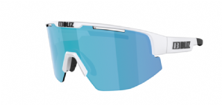 Bliz Matrix Sportbril Matte White/ Photochromic Nano Optics Brown Blue Mirror