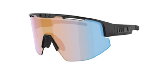 Bliz Matrix Sportbril Matte Black/ Nano Optical Nordic Coral-Orange Blue Mirror