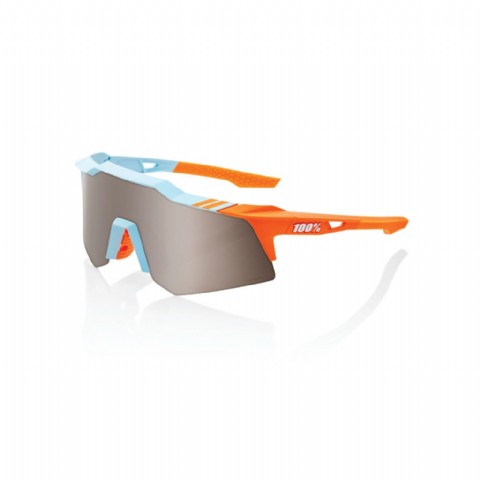 100% Speedcraft XS (extra small) Soft Tact Two Tone/ HiPER Silver Mirror Lens + Clear lens