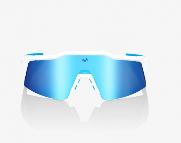 100% Speedcraft SL Movistar Team White/ HiPER Blue Multilayer Mirror Lens + Clear Lens