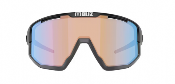 Bliz Vision Sportbril Matte Black Nano Optics Nordic/Coral-Orange Blue Mirror 