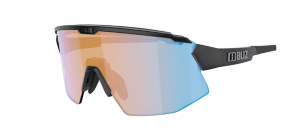 Bliz Breeze Sportbril Matte Black/ Nano Optical Nordic Coral-Orange Blue Mirror