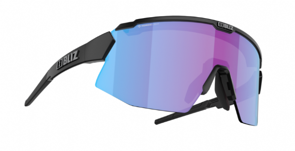 Bliz Breeze Sportbril Matte Black/Nano Optical Nordic Violet Blue Mirror