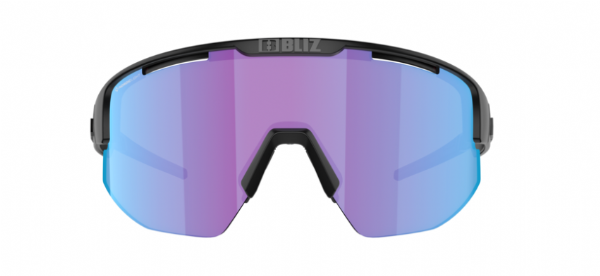 Bliz Matrix Sportbril Matte Black/ Nano Optical Nordic Rose-Violet Blue Mirror