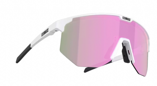 Bliz Hero Sportbril Matte White/ Brown&Pink Mirror