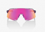 100% S3 Tokyo Night Polished Translucent Grey/ Purple Multilayer Mirror Lens + Clear Lens