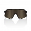 100% S3 Soft Tact Black/ Soft Gold Lens + Clear Lens