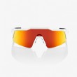 100% Speedcraft SL Soft Tact Off White/ HiPER Red Multilayer Mirror Lens + Clear Lens