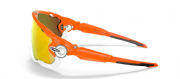 Oakley Custom Jawbreaker Neon Orange White/ Fire Iridium