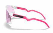 Oakley BXTR Custom Matte White - Neon Pink/Prizm Low Light