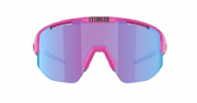 Bliz Matrix Sportbril Matt Neon Roze/ Nano Optical Nordic Rose Violet Blue Mirror