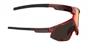 Bliz Fusion Sportbril Transparent Red/ Brown&Red Mirror