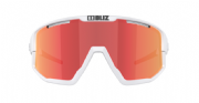 Bliz Fusion Sportbril Matte White/ Smoke&Red Mirror