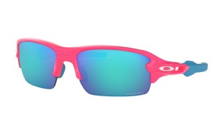 Oakley Flak XS (extra small) Neon Pink/ Prizm Sapphire Iridium