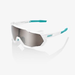 100% Speedtrap Bora Hans Grohe Team White/ HiPER Silver Mirror Lens + Clear Lens