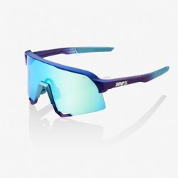 100% S3 Matte Metallic Into the Fade/ Blue Topaz Multilayer Mirror Lens + Clear Lens