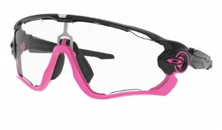 Oakley Custom Jawbreaker Matte Black Neon Pink/ Clear