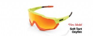 100% Speedtrap Soft Oxyfire/ Hiper Red Multilayer Mirror & Clear lens