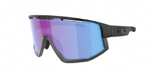 Bliz Fusion Sportbril Matte Black/ Nano Optical Nordic Rose Violet Blue Mirror