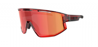 Bliz Fusion Sportbril Transparent Red/ Brown&Red Mirror