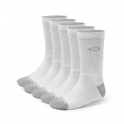 Oakley Performance Basis Crew Sock 5 Pack/ White