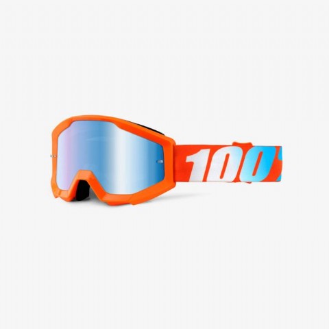 100% Strata Jr. (Youth) Goggle Orange/ Mirror Blue
