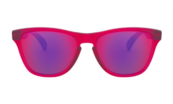Oakley Frogskins XS (extra small) Matte Translucent Pink/ Prizm Road