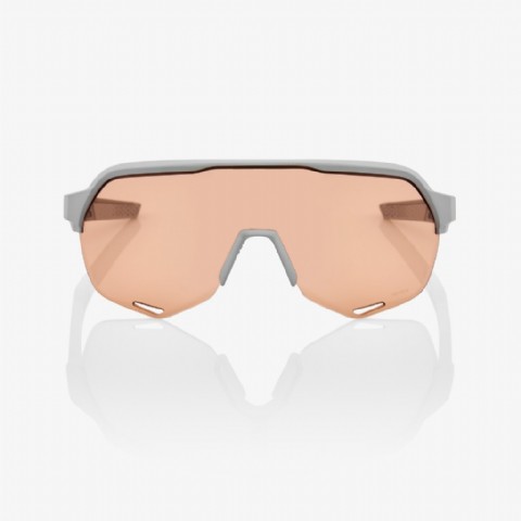 100% S2 Soft Tact Stone Grey/ HiPER® Coral Lens + Clear Lens