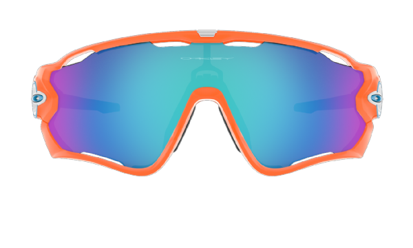 Oakley Custom Jawbreaker Neon Orange/ Sapphire Iridium