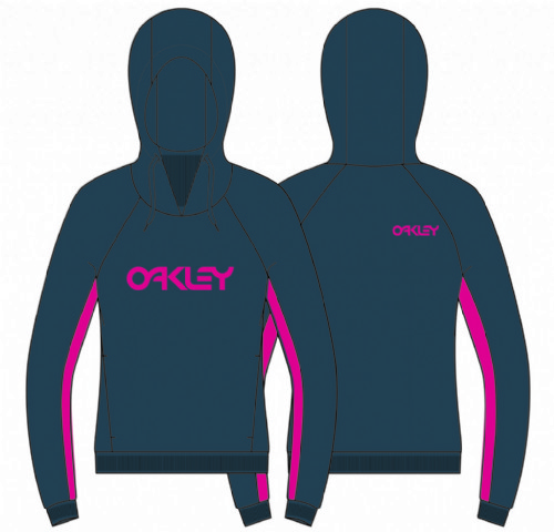 Oakley TNP Women's DWR Fleece Hoody/ Pond Blue
