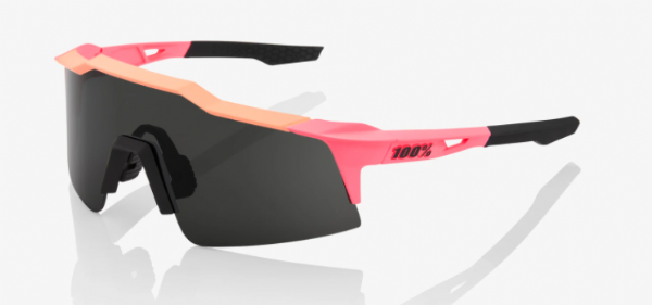 100% Speedcraft SL Matte Washed Out Neon Pink/ Smoke Lens + Clear Lens