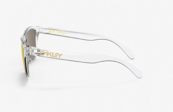 Oakley Frogskins XS (extra small) Polished Clear/ Prizm 24K Polarized