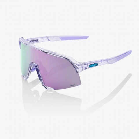 100% S3 Polished Translucent Lavender/ HiPER Lavender Mirror Lens