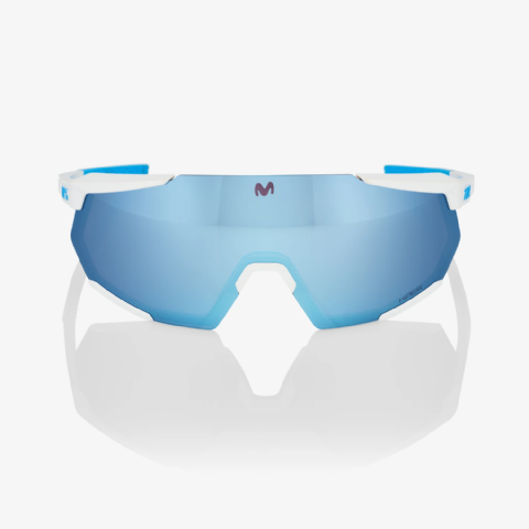 100% Racetrap 3.0 Movistar Team White/ HiPER Blue Multilayer Mirror