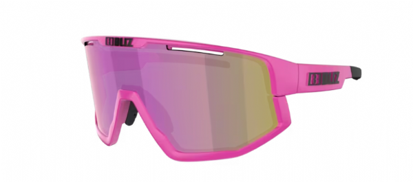 Bliz Vision Sportbril Matte Neon Rose/Brown&Purple Mirror