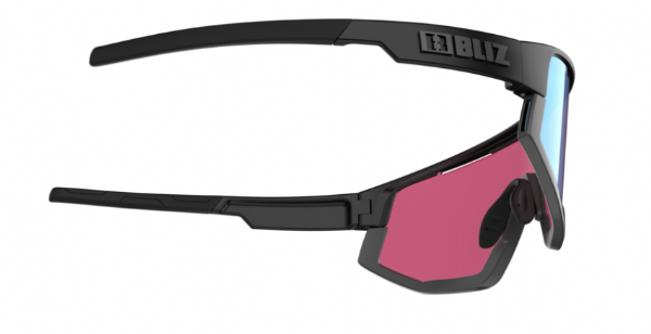 Bliz Fusion Sportbril Matte Black/ Nano Optical Nordic Rose Violet Blue Mirror
