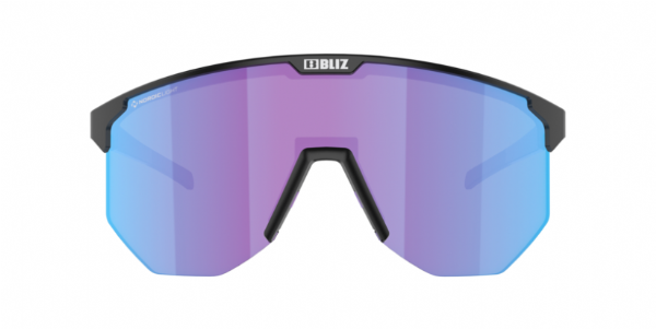 Bliz Hero Small Sportbril Matte Black/ Nano Optics Nordic Rose-Violet Blue Mirror
